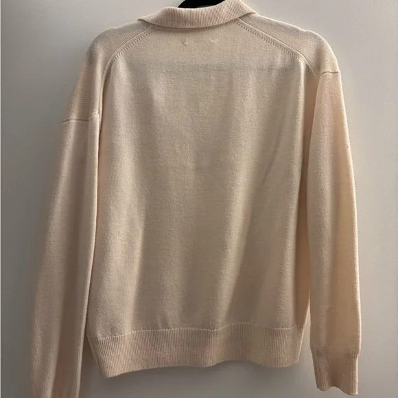 Wilfred Cream V-Neck Sweater - Picture 2 of 3